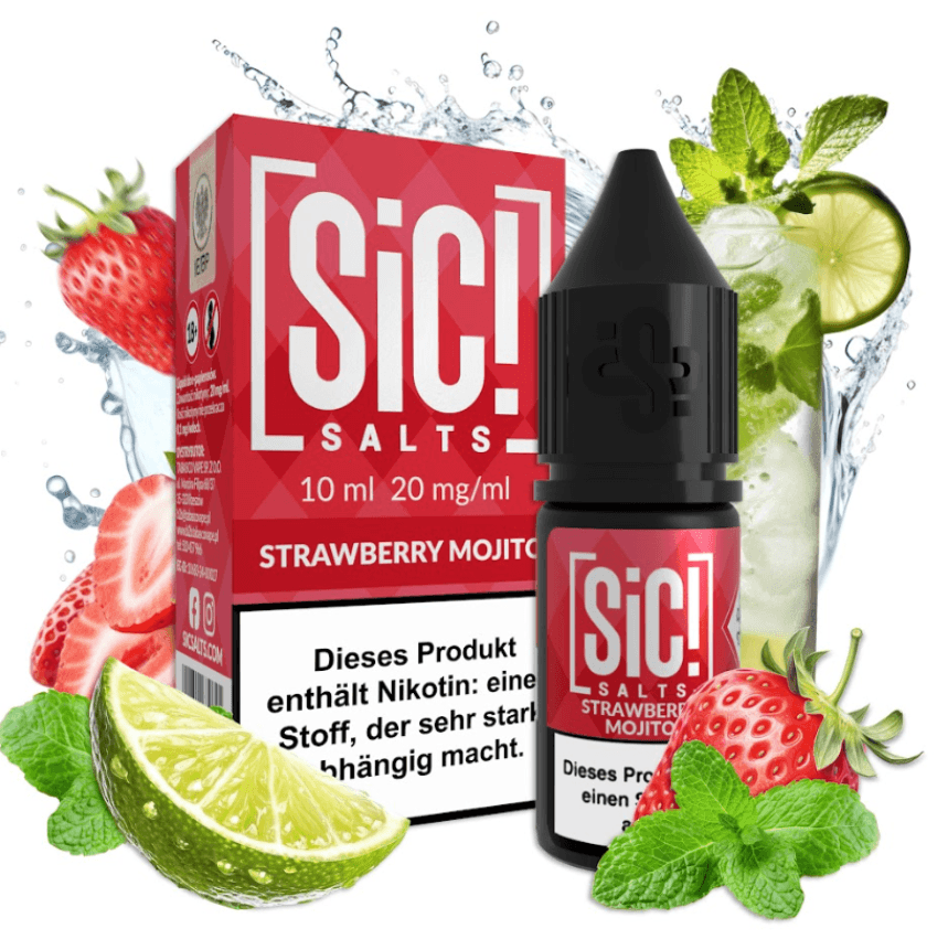 Nic Salt Sic! Strawberry Mojito 20mg 10ml E liquid