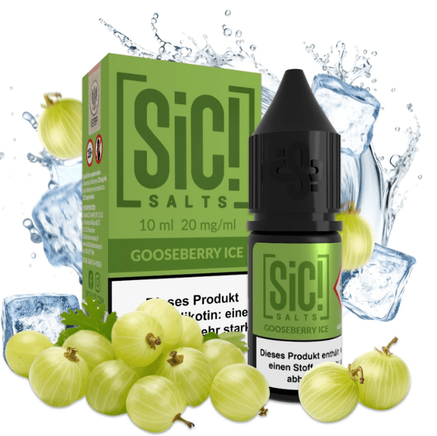 Nic Salt Sic! Gooseberry Ice 20mg 10ml E liquid