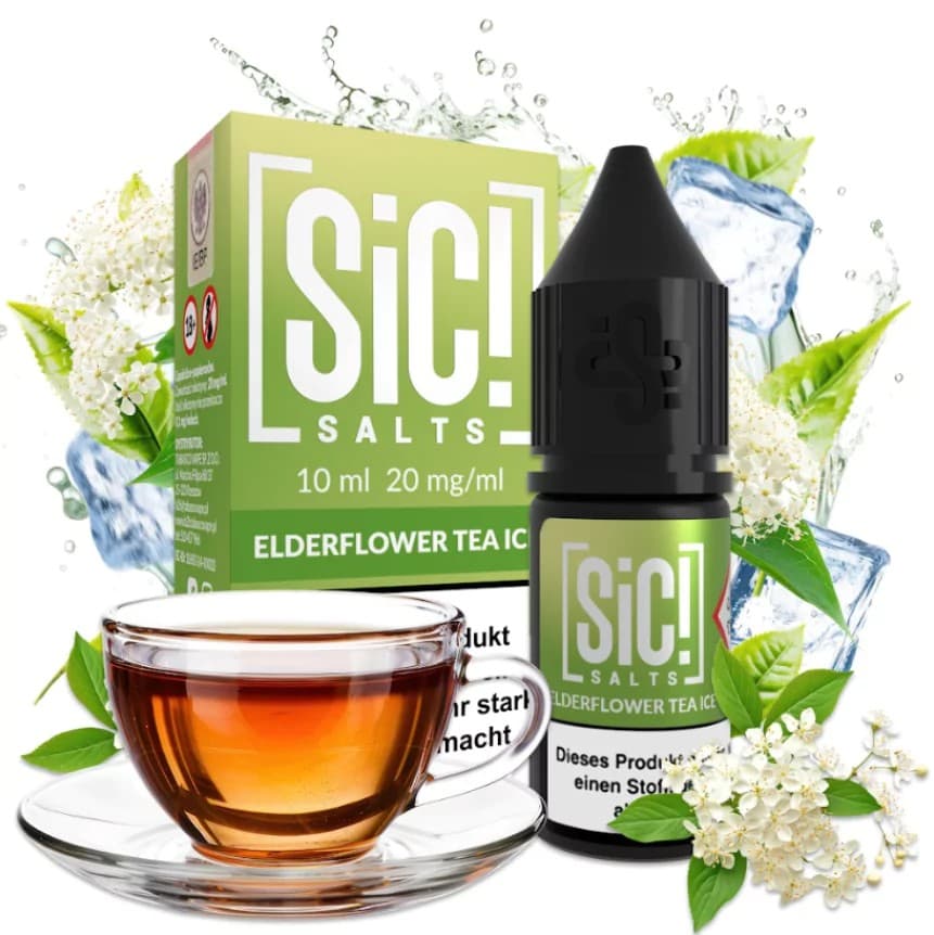 Sic! Nic Salt Elderflower Tea Ice 20 mg 10 ml E-liquid