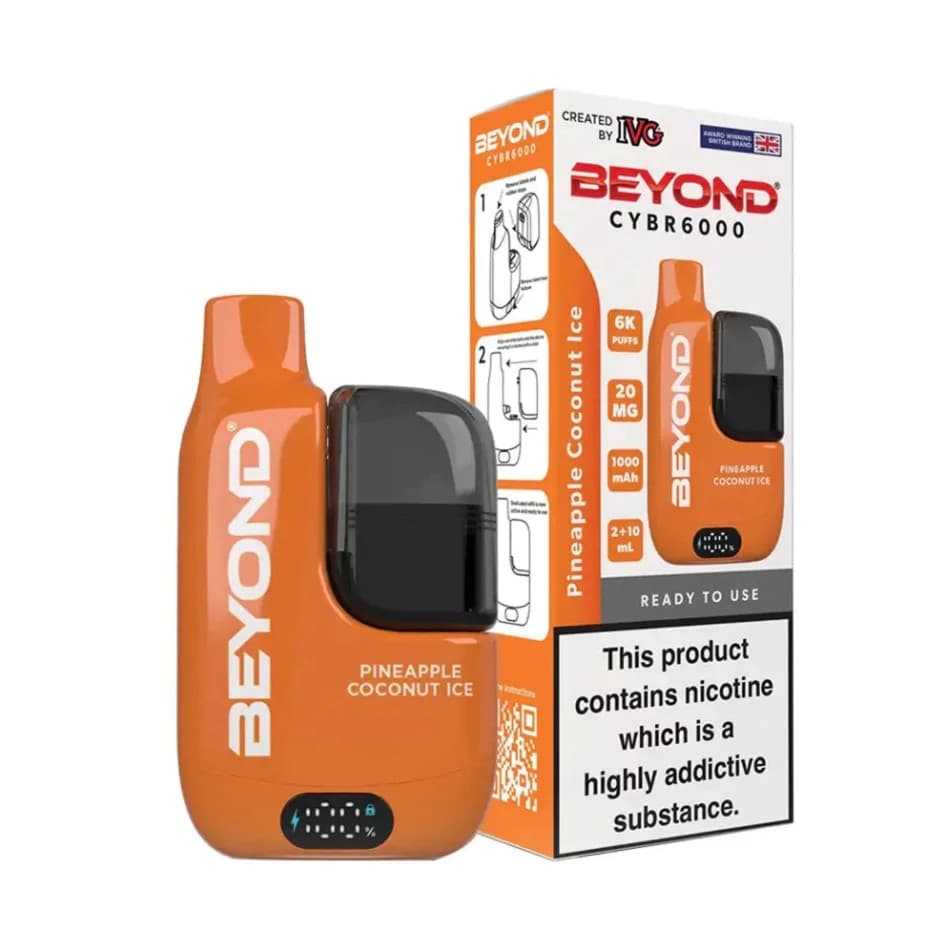 IVG Beyond CYBR 20mg 6000 puffs Pineapple Coconut Ice Disposable Vape