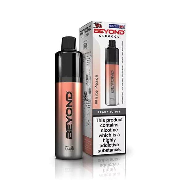 IVG Beyond CLK 20mg 6000 puffs White Peach Disposable Vape