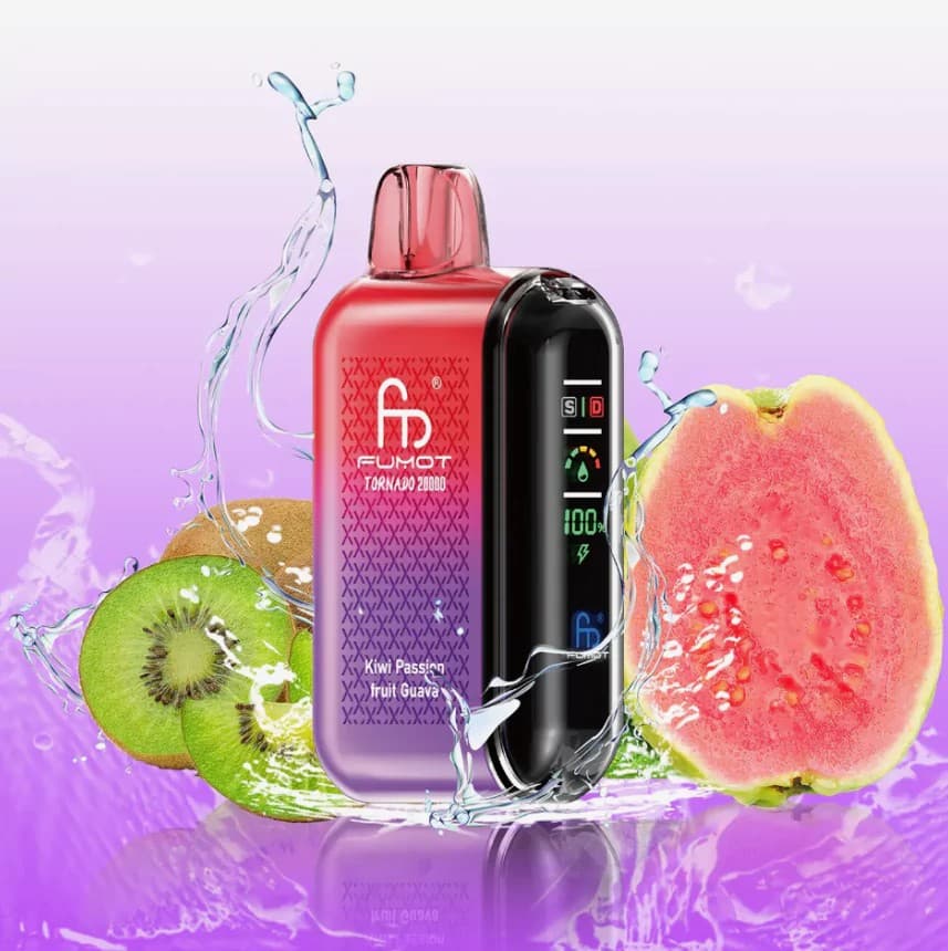 RandM Tornado Kiwi Passion Fruit Guava 20000 puffs 20mg Disposable Vape