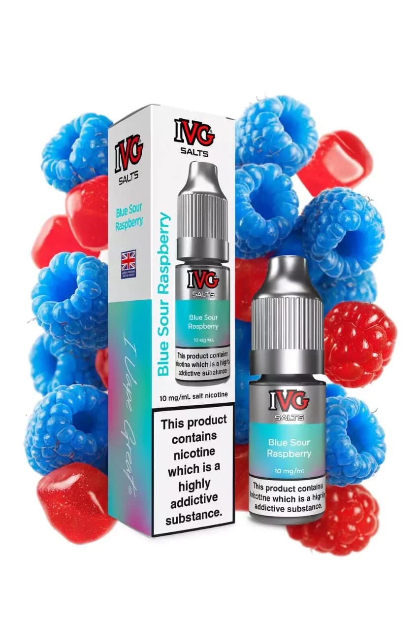 NicSalt IVG Blue Sour Raspberry 20mg E-liquid 10ml