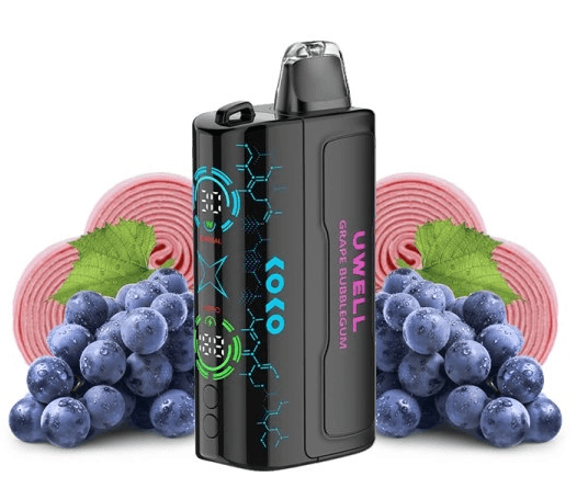 Koko Bar 20mg L50000puffs Grape Bubblegum - Uwell Disposable Vape
