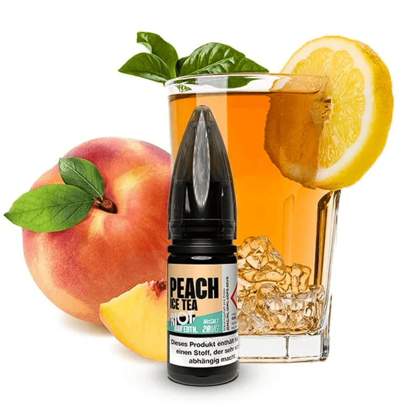 Riot NicSalt Baredtn Peach Ice Tea 10ml 20mg E-liquid
