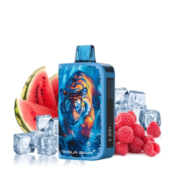 Disposable Vape Raspberry Watermelon Ice 20mg 10000 puffs Tesla Bar