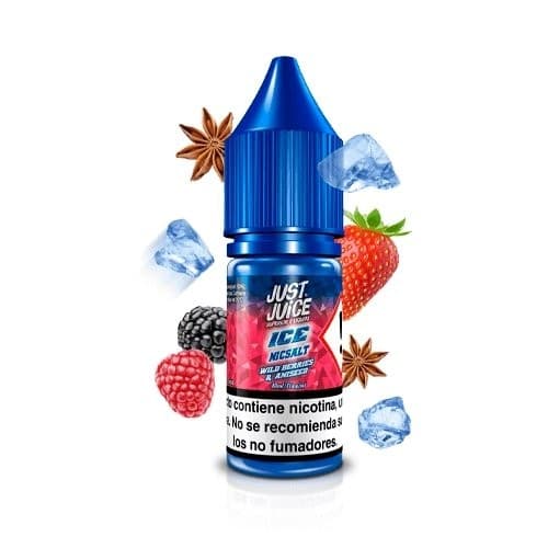 Just Juice Ice Nic Salt Wild Berries Aniseed 10 ml 20 mg e-væske