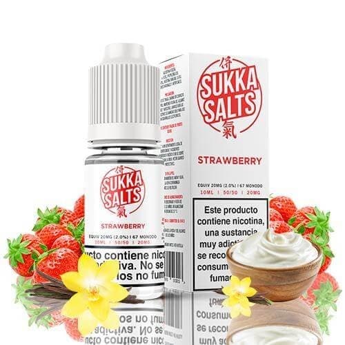 Sukka Salts Strawberry 10 ml nic salt e-væske 10 mg