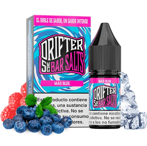 Juice Sauz Drifter Bar Mad Blue Nic Salt 5mg 10ml E liquid