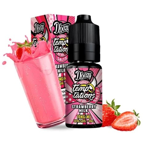 Nic Salts Doozy Temptations Strawberry Milk 10ml 20mg