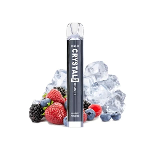 600puffs Crystal Bar Berry Ice Disposable Vape Mesh 20mg