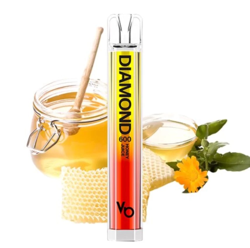 Disposable Vape Honey Juice Vapes Bars Diamond 600 puffs 20mg EXPIRATION DATE 19.08.25.