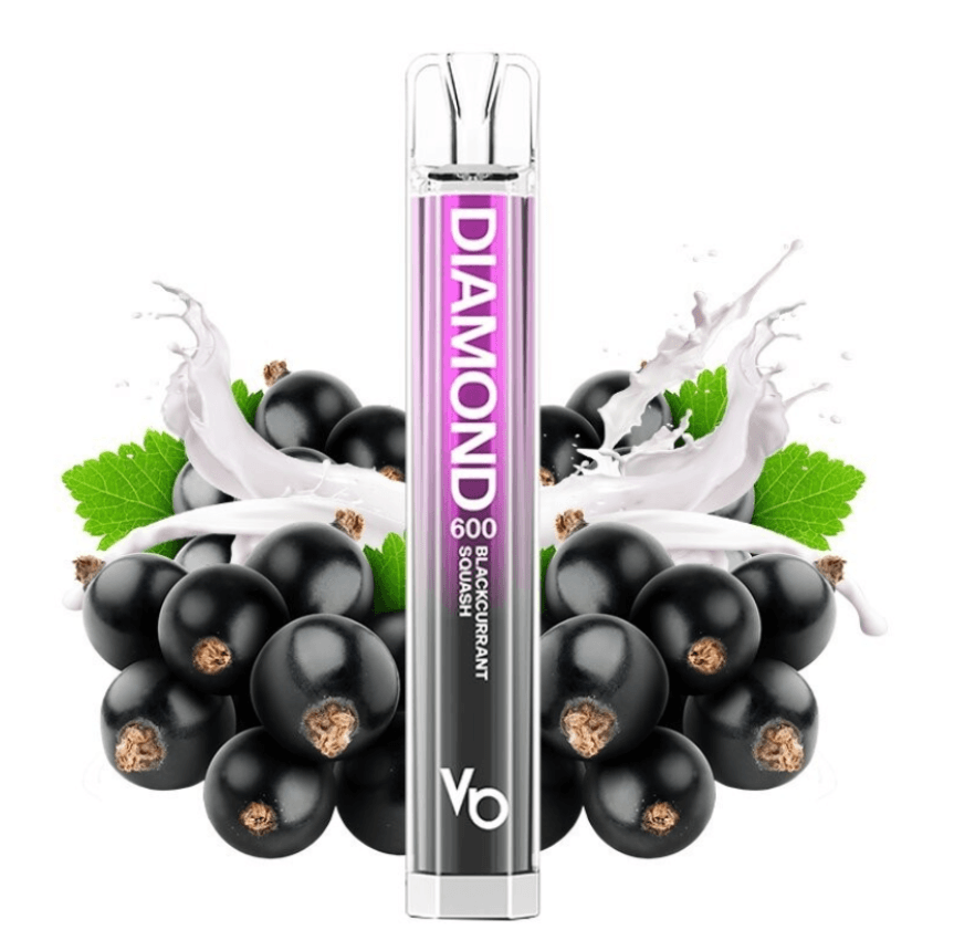 Disposable Vape Blackcurrant Squash Vapes Bars Diamond 600 puffs 20mg EXPIRATION DATE 24.06.25.