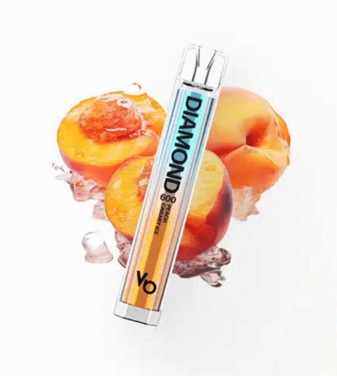 Disposable Vape Peach Canary Ice Vapes Bars Diamond 600 puffs 20mg EXPIRATION DATE 24.06.25.