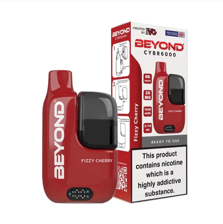IVG Beyond CYBR 20mg 6000 puffs Fizzy Cherry Disposable Vape
