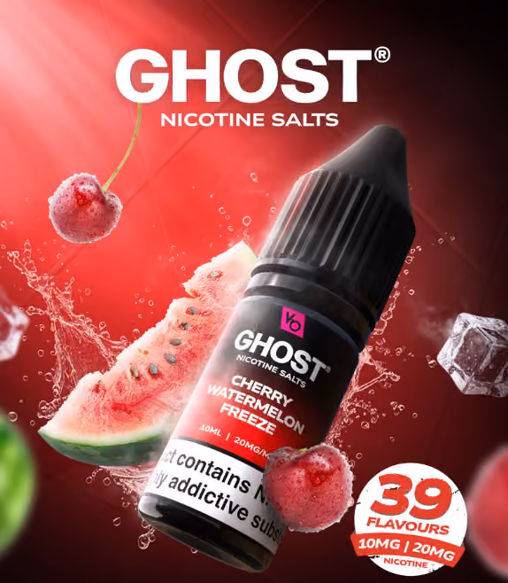 Ghost Nic Salt Cherry Watermelon Freeze 20mg 10ml E-liquid