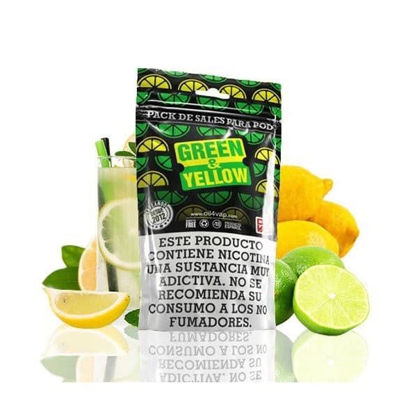 Oil4vap Pack de Sales Green & Yellow 30 ml NicSalt 20 mg 50/50 e-liquid