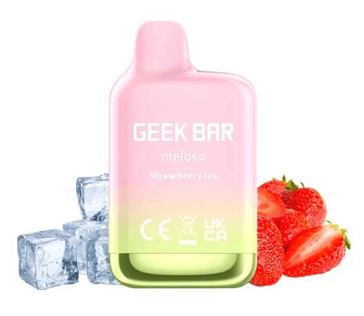 Geek Bar Meloso Mini Strawberry Ice 20mg 600puffs Disposable Vape