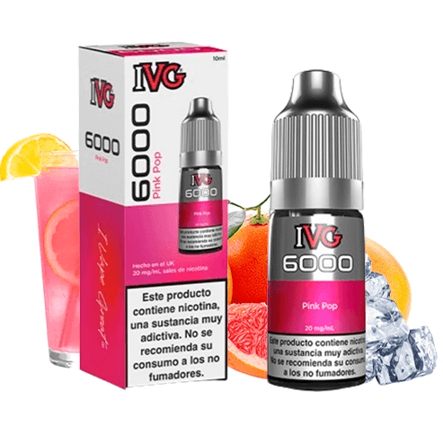 IVG 6000 Pink Pop 10 ml 10 mg Salt E-liquid