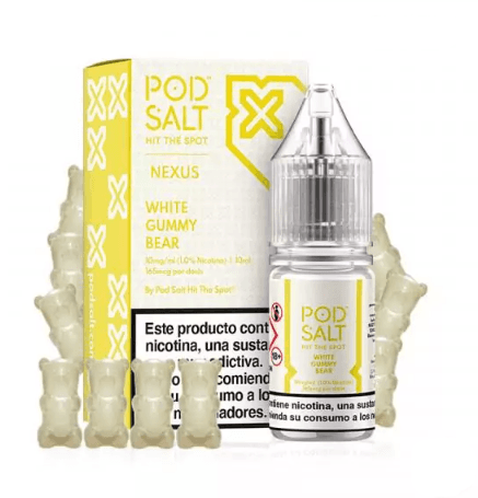Pod Salt Nexus White Gummy Bear 10 ml 10 mg e-væske