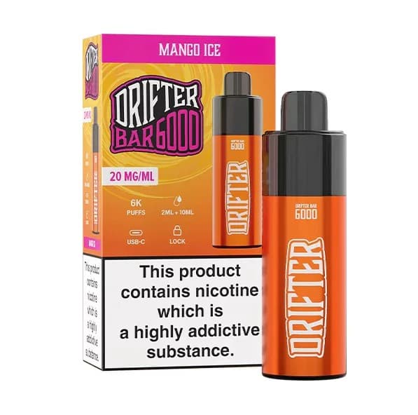Drifter Bar 20mg 6000puffs Mango Ice Disposable Vape