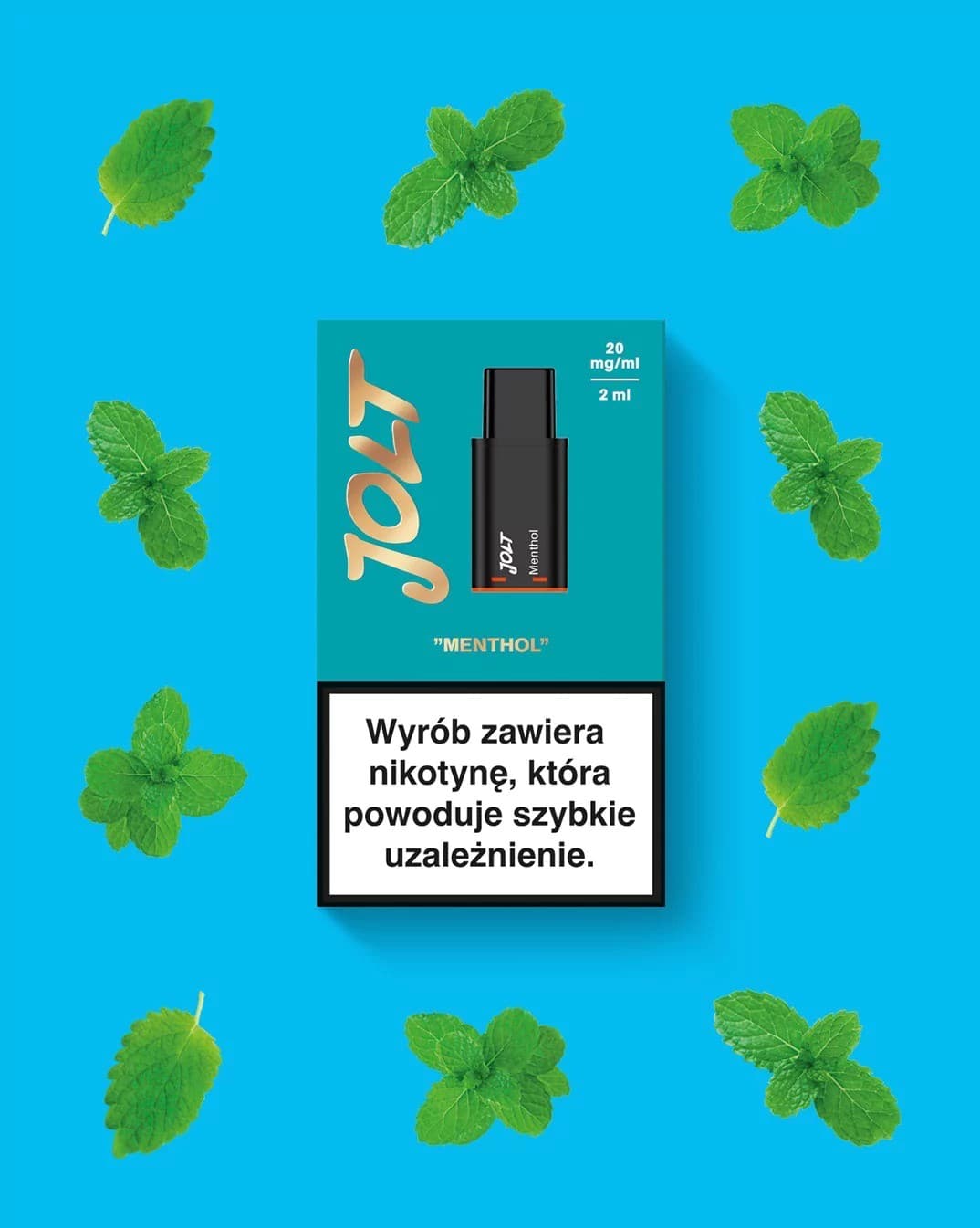 Vape Cartridge JOLT Menthol 2ml 600puffs 20mg