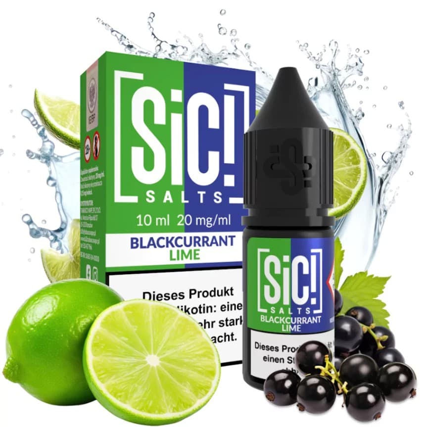 Nic Salt Sic! Blackcurrant Lime 20 mg 10 ml E-liquid
