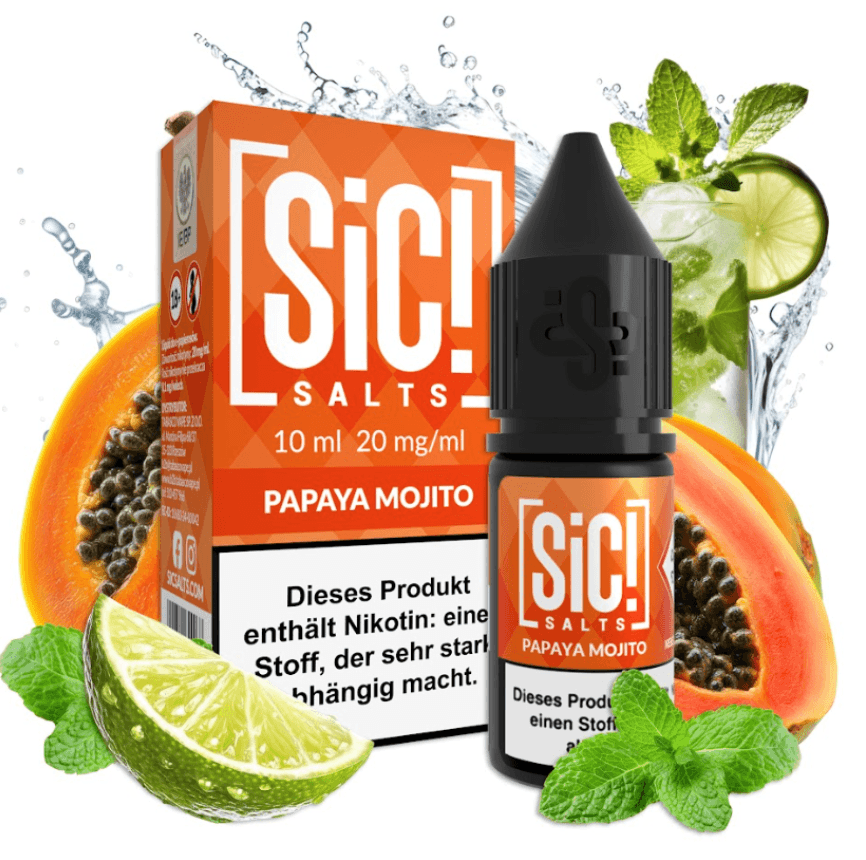 Nic Salt Sic! Papaya Mojito 20 mg 10 ml E-liquid