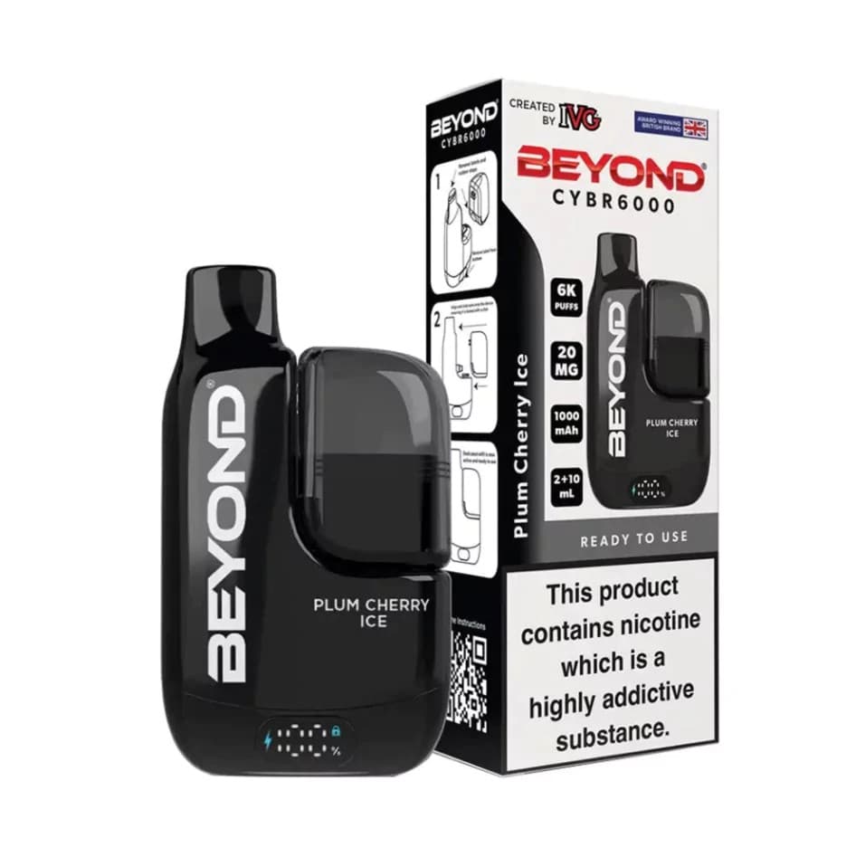 IVG Beyond CYBR 20mg 6000 puffs Plum Cherry Ice Disposable Vape