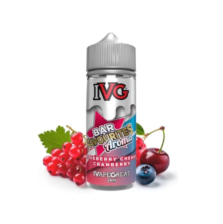 Предварително напълнен IVG Blueberry Cherry Cranberry 6 mg 120 ml 60/40 Nicotine E-liquid